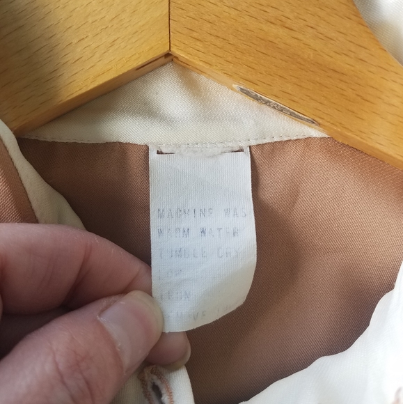 Vintage Dress Collared With Matching Kerchief And Belt/Bow Pink Mauve - Picture 8 of 16